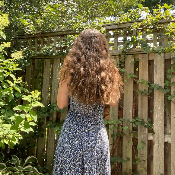 Blue Floral Dress - Picture 3 of 5